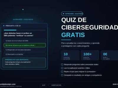 Quiz de ciberseguridad gratis: mídete en 5 minutos