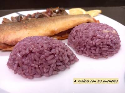 Como hacer arroz violeta
