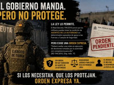 Militares en primera línea, pero sin la protección jurídica que el Gobierno debe garantizar