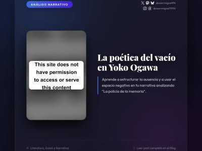 Cómo narrar la ausencia: la lección de Yoko Ogawa