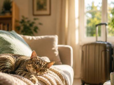 ¿Por qué es mejor dejar a tu gato en casa cuando te vas de viaje?