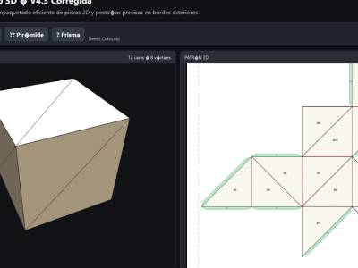 Desplegador 3D OssorioPaper Web Unfolder