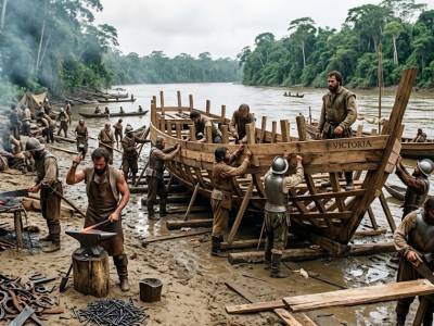 El increíble viaje de Francisco de Orellana por el Amazonas: El nacimiento del bergantín 'Victoria'