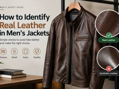How to Identify Real Leather in Men's Jackets: 7 Easy Ways