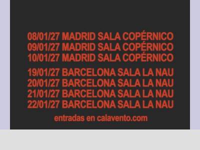 Cala Vento anuncia conciertos en Madrid y Barcelona para el próximo mes de enero - Munduky