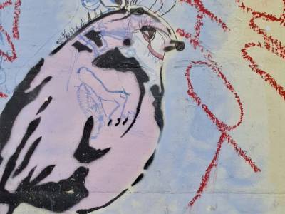 Un dibujo encontrado en una plaza de Burdeos