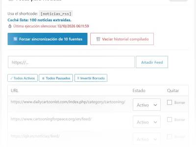 Feeds Pro para organizar y publicar tus fuentes RSS, se buscan probadores