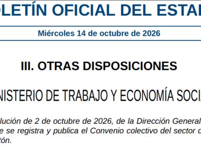 Convenio colectivo del sector de pastas, papel y cartón