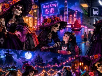Calaverita literaria : los vecinos del mundo y al fiesta del dia de muertos