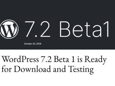 Algunas cosas de WordPress 7.2