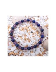 Pulsera de amatista y lapislázuli, iluminación espiritual