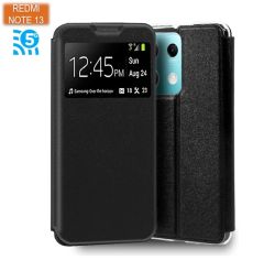 Funda Libro COOL para Xiaomi Redmi Note 13 5G Liso Negro