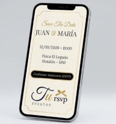 Invitacion digital eventos y confirmaciones de asistencia