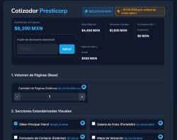 Cotizadora de páginas web
