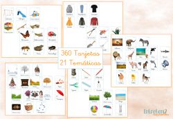 360 tarjetas Montessori